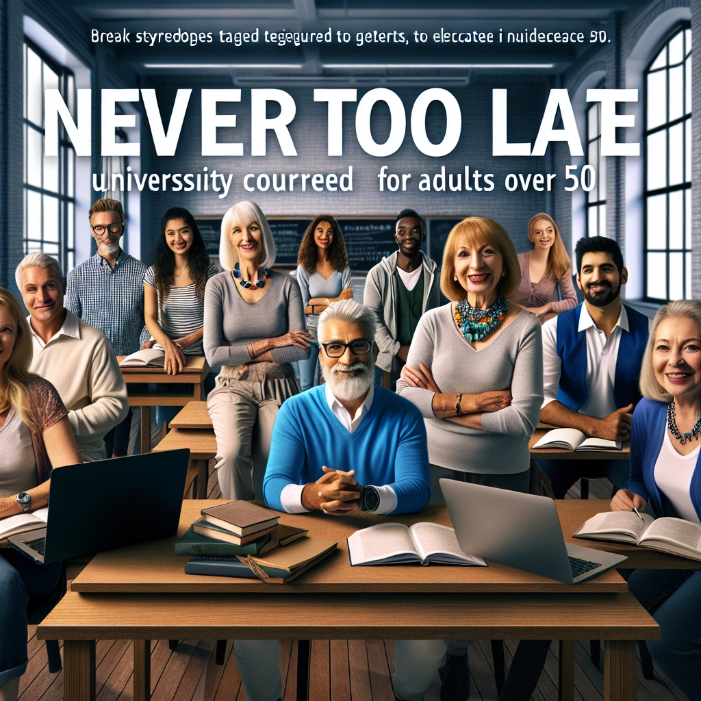Never Too Late: University Courses Tailored for Adults Over 50